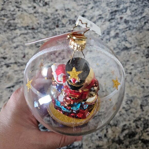 RARE NWT CHRISTOPHER RADKO TOYLAND TREASURES BALL DROP SNOWGLOBE ORNAMENT - Picture 6 of 9